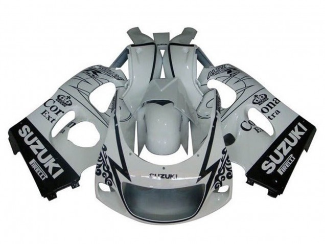 Compra Carenados Moto Suzuki GSXR 600 / GSXR 750 1996-2000 - Blanco Negro Tribal Corona