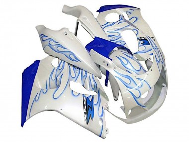 Compra Carenados Moto Suzuki GSXR 600 / GSXR 750 1996-2000 - Blanco Azul Llama