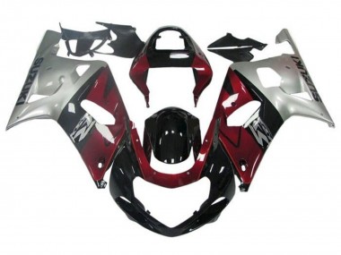 Compra Carenado Moto Suzuki GSXR 600 / GSXR 750 2001-2003 - Plata Rojo Negro Brillante