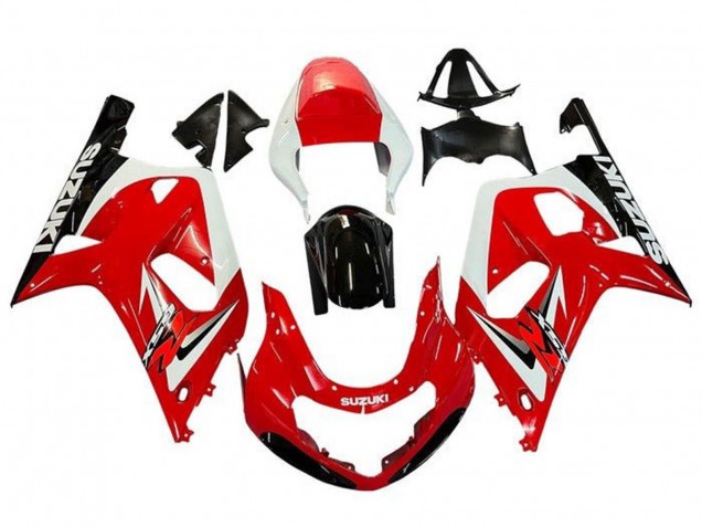 Compra Carenados Moto Suzuki GSXR 600 / GSXR 750 2001-2003 - Rojo Blanco Negro Brillante