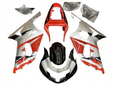 Compra Carenados Moto Suzuki GSXR 600 / GSXR 750 2001-2003 - Plata Rojo Negro Brillante