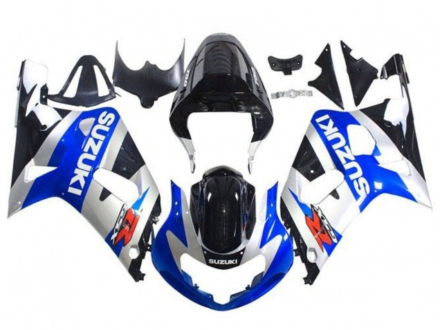 Compra Carenados Moto Suzuki GSXR 600 / GSXR 750 2001-2003 - Azul Plata Negro Brillante