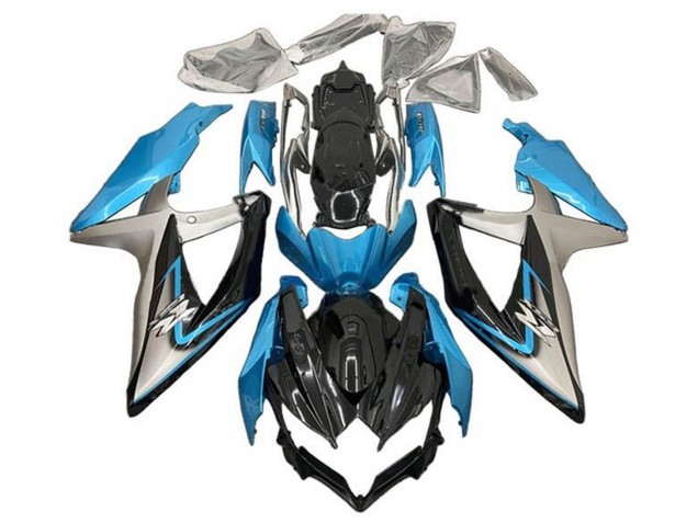 Compra Carenados Moto Suzuki GSXR 600 / GSXR 750 2008-2010 - Azul Claro Plata Negro Brillante