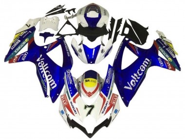 Compra Carenados Moto Suzuki GSXR 600 / GSXR 750 2008-2010 - Blanco Azul Amarillo Rojo Voltcom 7