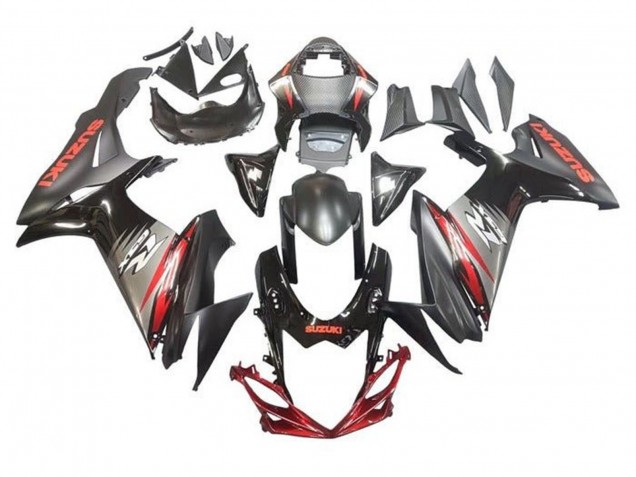 Compra Carenados Moto Suzuki GSXR 600 / GSXR 750 2011-2024 - Negro Gris Rojo