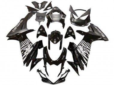 Compra Carenados Moto Suzuki GSXR 600 / GSXR 750 2011-2024 - Negro Brillante Plata