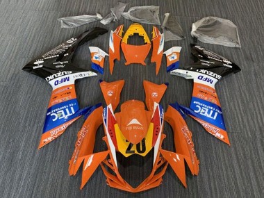 Compra Carenados Moto Suzuki GSXR 600 / GSXR 750 2011-2024 - Naranja Azul Blanco Negro Amarillo 20