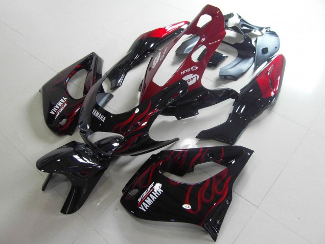 Compra Carenados Moto Yamaha YZF 1000R Thunderace 1997-2007 - Negro Blanco Rojo Llama