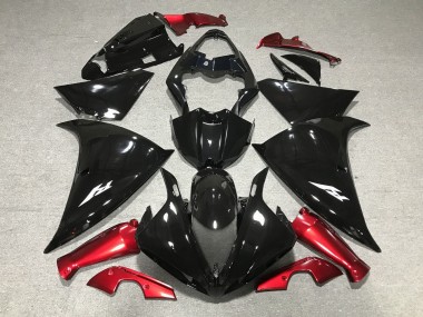 Compra Carenados Moto Yamaha YZF 1000 R1 2009-2011 - Negro Brillante Rojo