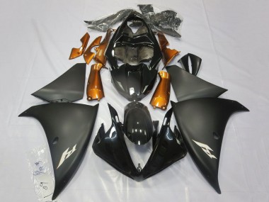 Compra Carenados Moto Yamaha YZF 1000 R1 2009-2011 - Negro Brillante Negro Mate Naranja