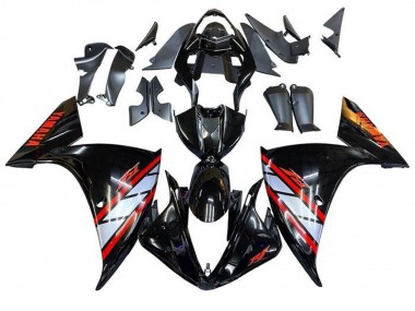 Compra Carenados Moto Yamaha YZF 1000 R1 2009-2011 - Negro Brillante Plata Rojo Raya