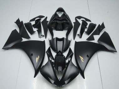 Compra Carenados Moto Yamaha YZF 1000 R1 2009-2011 - Negro Mate Oro Calcomanía