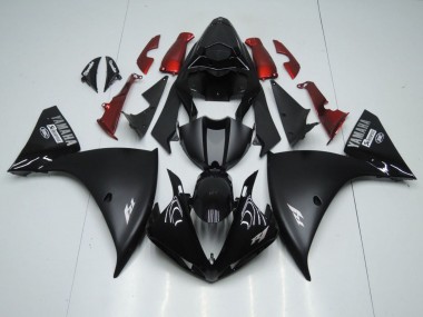 Compra Carenados Moto Yamaha YZF 1000 R1 2009-2011 - Negro Brillante Negro Mate Blanco Calcomanía Rojo