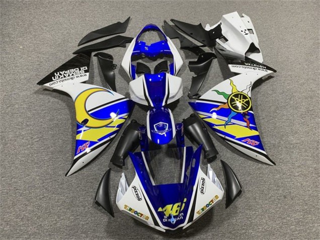 Compra Carenados Moto Yamaha YZF 1000 R1 2009-2011 - Blanco Azul Amarillo Negro Sol Luna