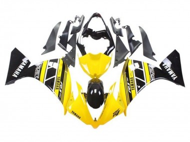 Compra Carenados Moto Yamaha YZF 1000 R1 2009-2011 - Amarillo Blanco Negro Raya