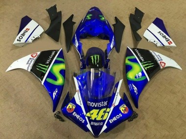 Compra Carenados Moto Yamaha YZF 1000 R1 2012-2014 - Azul Blanco Negro Verde MoviStar Monstruo ENEOS