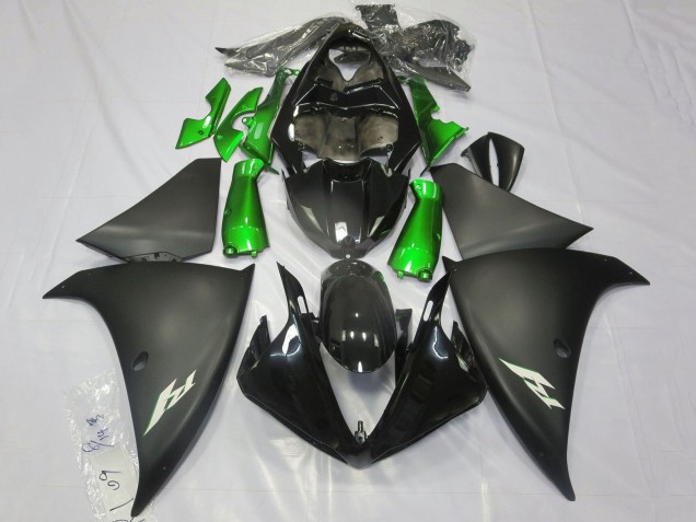 Compra Carenados Moto Yamaha YZF 1000 R1 2012-2014 - Negro Brillante Negro Mate Verde