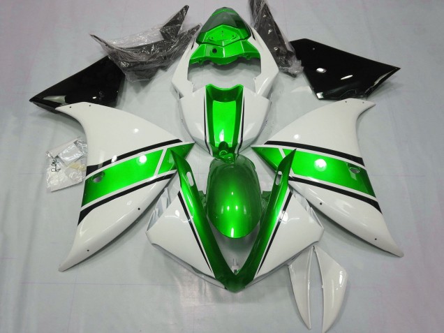 Compra Carenados Moto Yamaha YZF 1000 R1 2012-2014 - Blanco Verde Negro Brillante