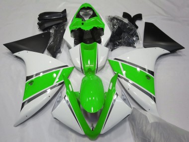 Compra Carenados Moto Yamaha YZF 1000 R1 2012-2014 - Blanco Verde Negro Mate