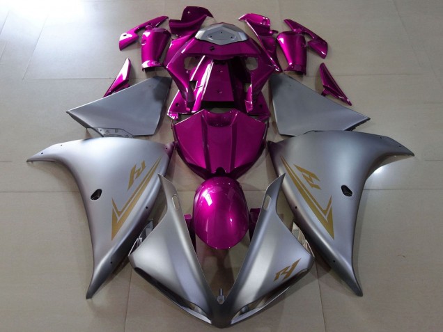Compra Carenados Moto Yamaha YZF 1000 R1 2012-2014 - Plata Mate Rosa