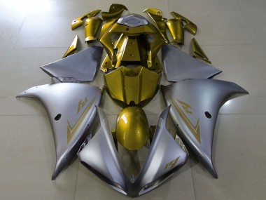 Compra Carenados Moto Yamaha YZF 1000 R1 2012-2014 - Plata Mate Oro