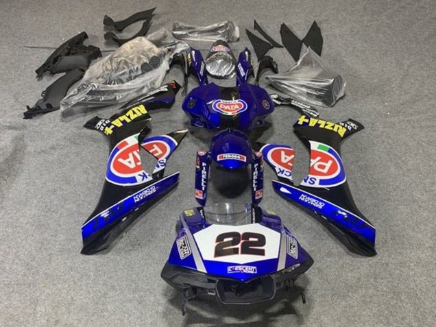 Compra Carenados Moto Yamaha YZF 1000 R1 2015-2019 - Azul Blanco Negro Rojo Pata 22