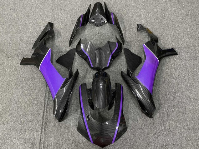 Compra Carenado Moto Yamaha YZF 1000 R1 2015-2019 - Falso FibraCarbono Púrpura