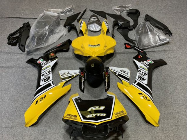 Compra Carenados Moto Yamaha YZF 1000 R1 2020-2025 - Amarillo Blanco Negro Brillante GYTR