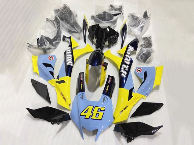 Compra Carenados Moto Yamaha YZF 1000 R1 2020-2025 - Azul Amarillo Negro Brillante Moto T.P 46