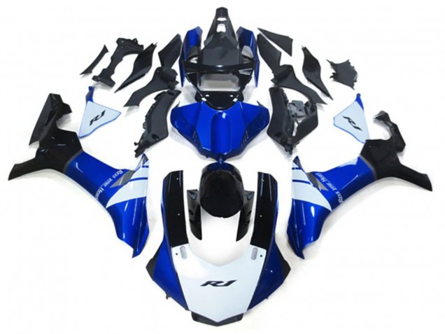 Compra Kits Carenado Moto Yamaha YZF 1000 R1 2020-2025 - Blanco Azul Negro Brillante