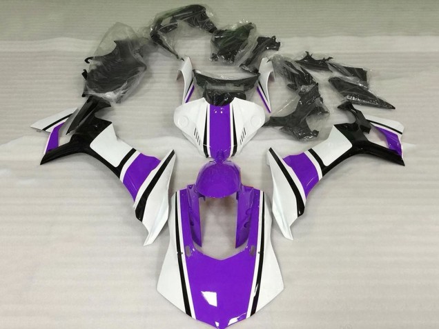 Compra Carenado Moto Yamaha YZF 1000 R1 2020-2025 - Blanco Púrpura Negro Brillante