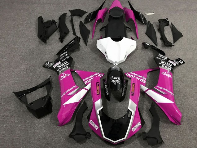 Compra Carenados Moto Yamaha YZF 1000 R1 2020-2025 - Rosa Blanco Negro Brillante Sam