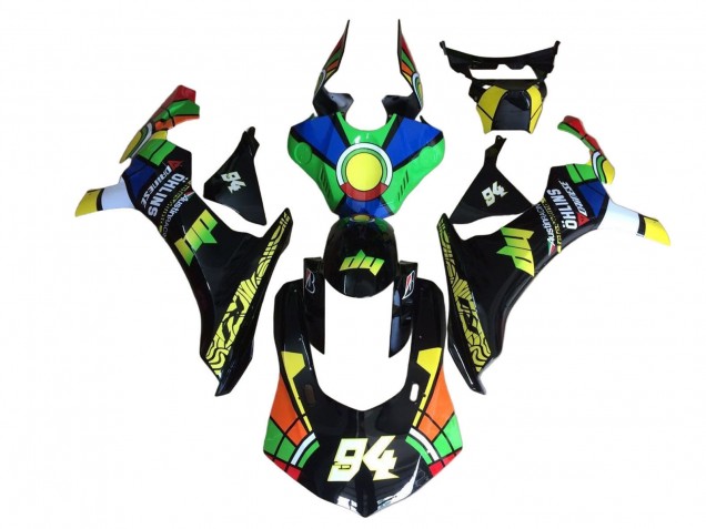 Compra Carenados Moto Yamaha YZF 1000 R1 2020-2025 - Azul Verde Amarillo Rojo Negro RuedaColores 94
