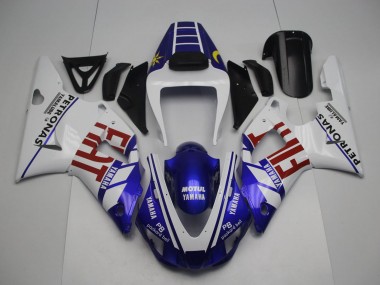Compra Carenados Moto Yamaha YZF 1000 R1 1998-1999 - Blanco Azul Rojo Amarillo Fiat Petronas Motul