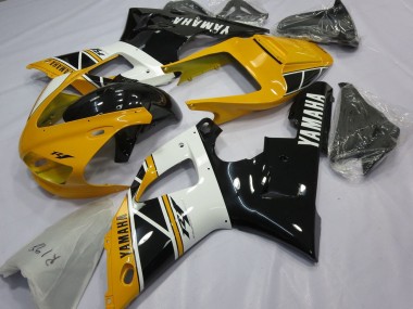 Compra Carenados Moto Yamaha YZF 1000 R1 1998-1999 - Amarillo Blanco Negro Brillante