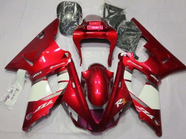 Compra Carenados Moto Yamaha YZF 1000 R1 2000-2001 - Rojo Blanco Plata