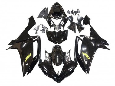 Compra Carenados Moto Yamaha YZF 1000 R1 2007-2008 - Negro Brillante Oro Calcomanía