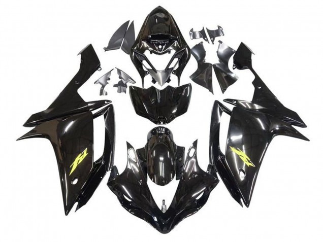 Compra Carenados Moto Yamaha YZF 1000 R1 2007-2008 - Negro Brillante Oro Calcomanía