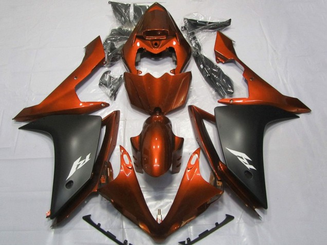 Compra Carenados Moto Yamaha YZF 1000 R1 2007-2008 - Naranja Negro Mate