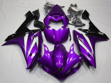 Compra Carenados Moto Yamaha YZF 1000 R1 2007-2008 - Púrpura Blanco Negro