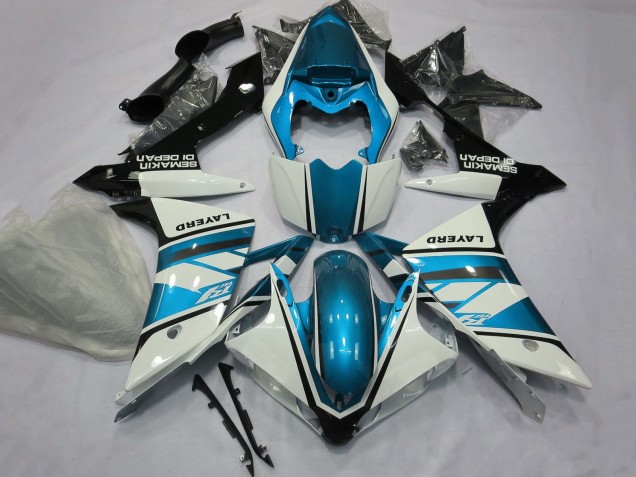 Compra Carenados Moto Yamaha YZF 1000 R1 2007-2008 - Blanco Azul Claro Negro Layerd