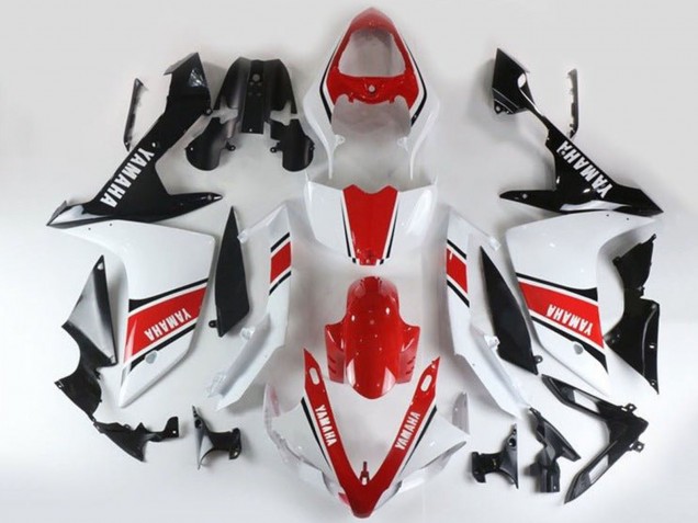 Compra Carenados Moto Yamaha YZF 1000 R1 2007-2008 - Blanco Rojo Negro Raya