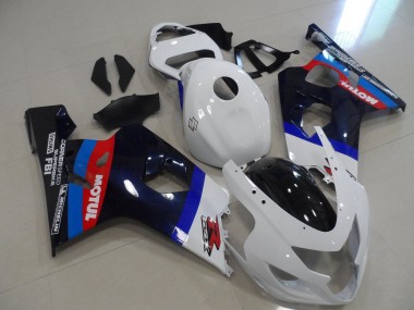 Compra Carenados Moto Suzuki GSXR 600 / GSXR 750 2004-2005 - Blanco Azul Rojo Negro Motul