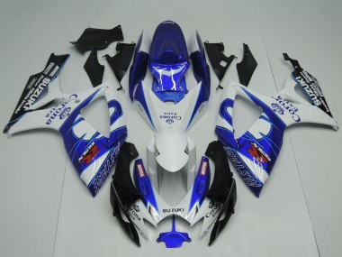 Compra Carenados Moto Suzuki GSXR 600 / GSXR 750 2006-2007 - Blanco Azul Negro Corona Extra Motul
