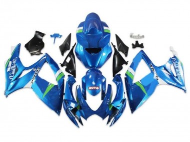 Compra Carenados Moto Suzuki GSXR 600 / GSXR 750 2006-2007 - Azul Verde Blanco Ecstar
