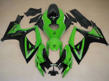 Compra Carenados Moto Suzuki GSXR 600 / GSXR 750 2006-2007 - Verde Negro Monstruo