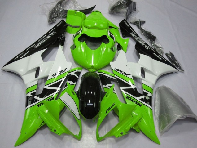 Compra Carenados Moto Yamaha YZF R6 2006-2007 - Verde Blanco Negro Brillante