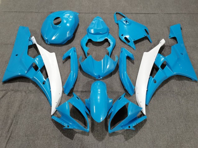 Compra Carenados Moto Yamaha YZF R6 2006-2007 - Azul Claro Blanco
