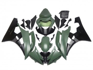 Compra Carenados Moto Yamaha YZF R6 2006-2007 - Verde Militar Negro Mate