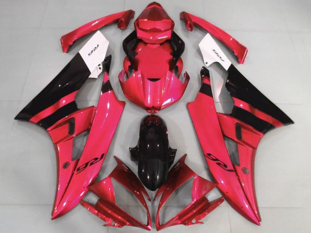 Compra Carenados Moto Yamaha YZF R6 2006-2007 - Blanco Rojo Negro Brillante